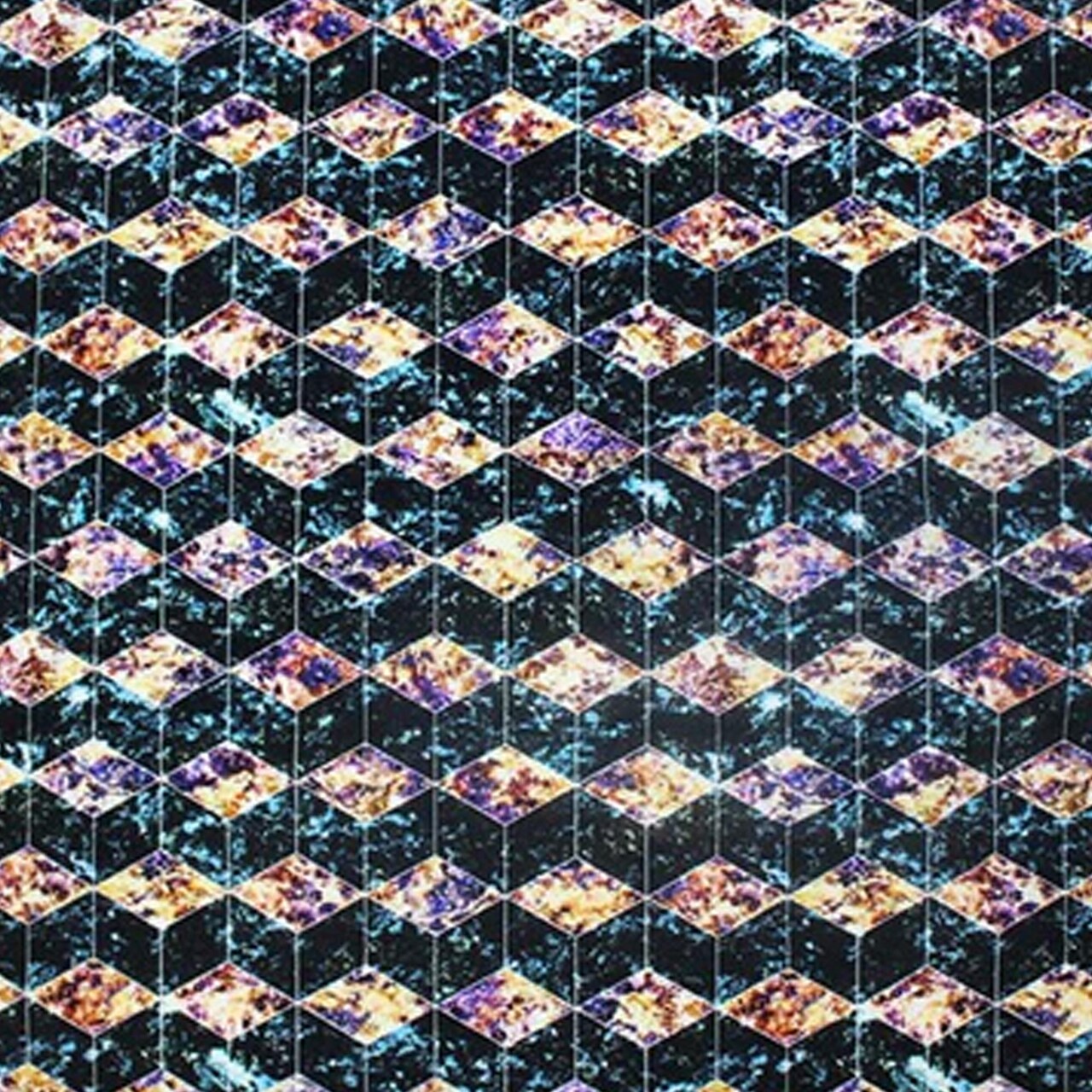 82% Nylon & 18% Spandex Geometric Diamond Printed Spandex Fabric 55/56" Width